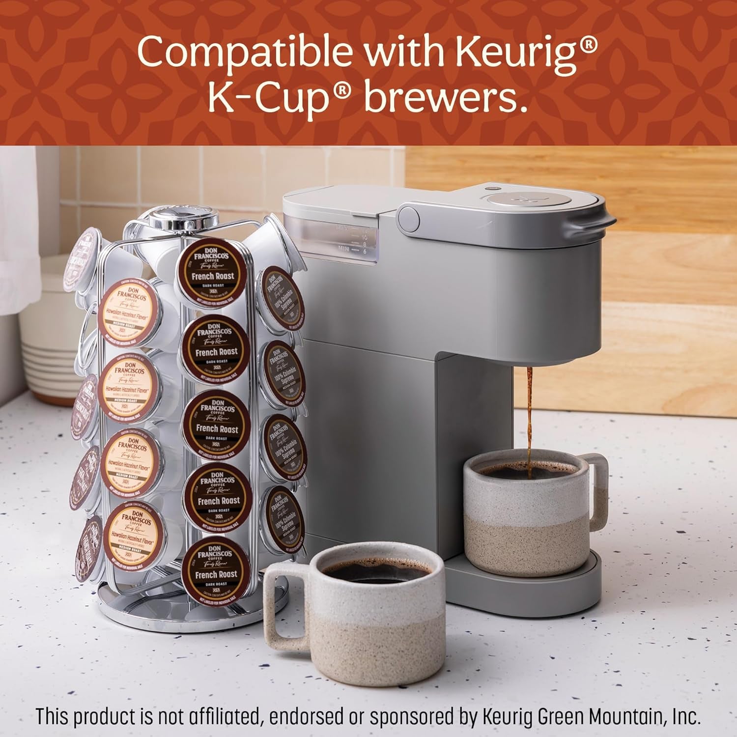 Vanilla Nut Single Serve Coffee Pods, Medium Roast, 55Ct | Compatible with Keurig Coffee Pod Brewers, 100% Arabica Coffee, Convenient Single Serve Brewing, Fresh Brew in Every Cup